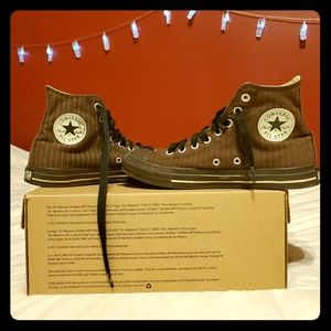 Chocolate Striped High Top Converse (Chuck Taylor)